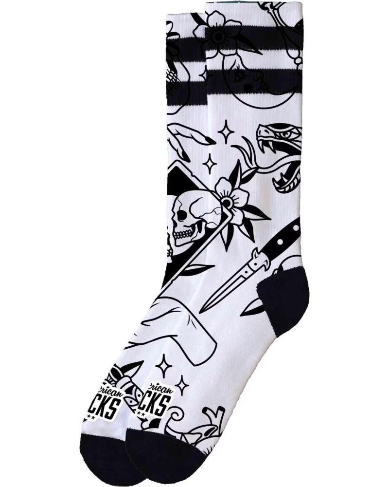 AMERICAN SOCKS CALCETINES AS519 EN MULTICOLOR PARA UNISEX BLANCO