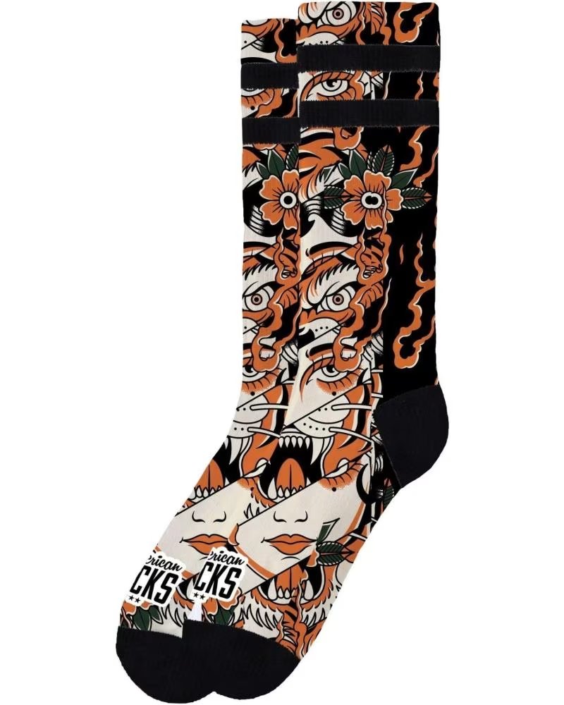 AMERICAN SOCKS CALCETINES NEGORS INSTINCT MID HIGH SIGNATURE SOCKS NEGRO