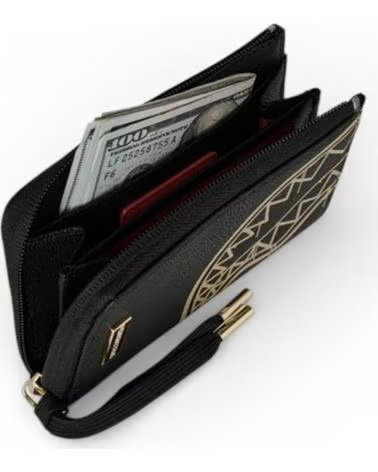 SPRAYGROUND CARTERA NEGRA THAT GOLD DRAP WALLET NEGRO