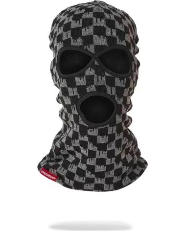 SPRAYGROUND BALACLAVA NEGRA CUADROS CHECKERED DRIP MASK NEGRO