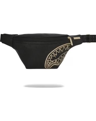 SPRAYGROUND RINONERA SPARYGROUND NEGRA THAT GOLD DRAP CROSSBODY SAVVY NEGRO