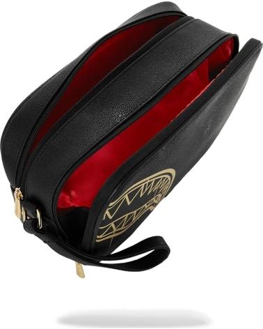 SPRAYGROUND NECESER SPARYGROUND THAT GOLD DRAP TOILETRY BRIC NEGRO