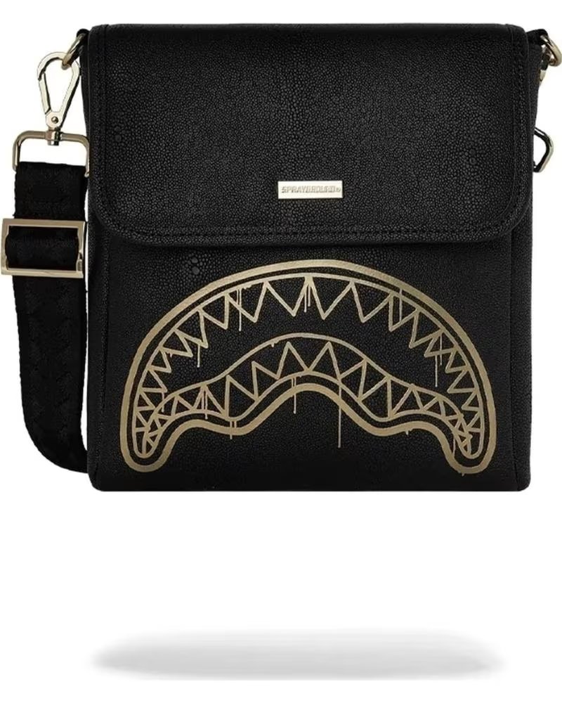 SPRAYGROUND BOLSO THAT GOLD DRAP MESSENGER BAG NEGRO