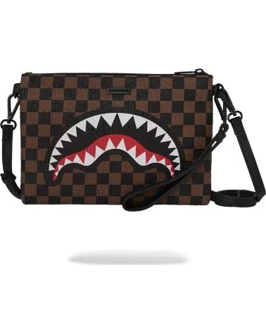 SPRAYGROUND BOLSO MARRON EMBOSS CROSSOVER CLUTCH VARIOS COLORES