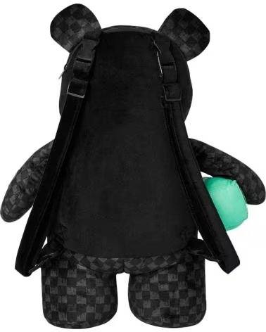 SPRAYGROUND MOCHILA NEGRA DRIPPING SHARKS IN PARIS MONEYBEAR TEDDY BEAR NEGRO