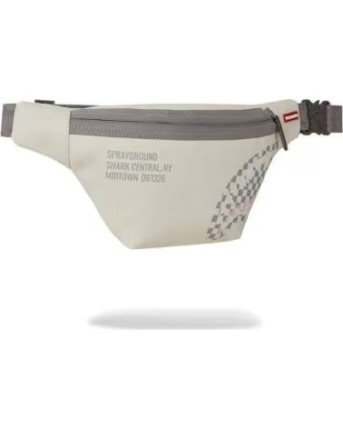 SPRAYGROUND RINONERA BLANCA CREACHECK SHARK CENTRAL CROSSBODY BLANCO
