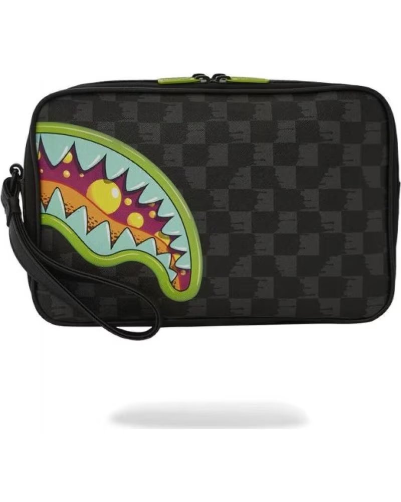 SPRAYGROUND NECESER CUADROS SLIME TAKEOVER TOILETRY NEGRO