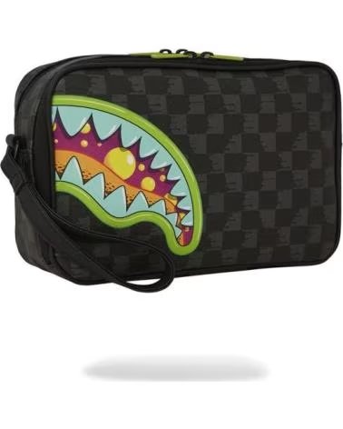 SPRAYGROUND NECESER CUADROS SLIME TAKEOVER TOILETRY NEGRO