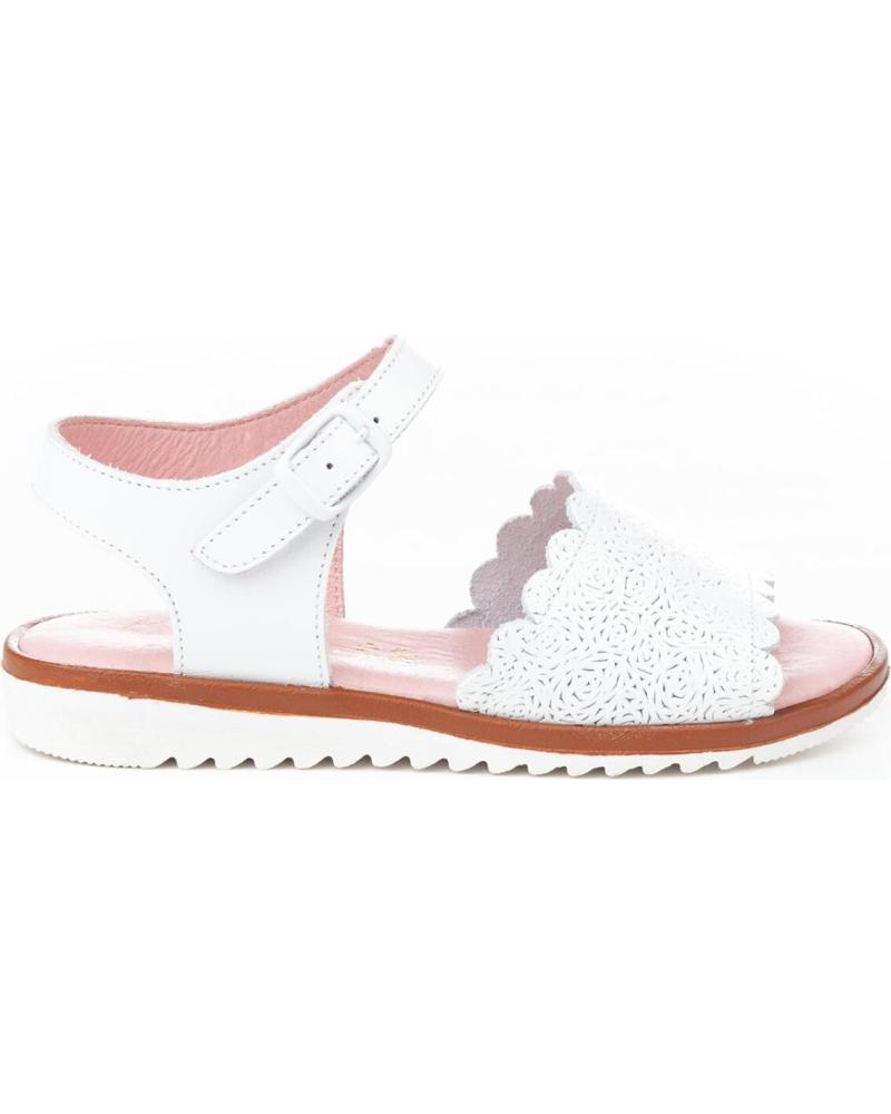 Sandalen für Mädchen ANGELITOS SANDALIA PIEL 571 BLANCO