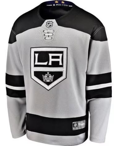 FANATICS CAMISETA LOS ANGELES KINGS NHL HOCKEY JERSEY GRIS