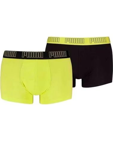 PUMA PACK 2 BOXERS EVERYDAY TRUNK REF 1177721 PRETO AMARELO AMARILLO