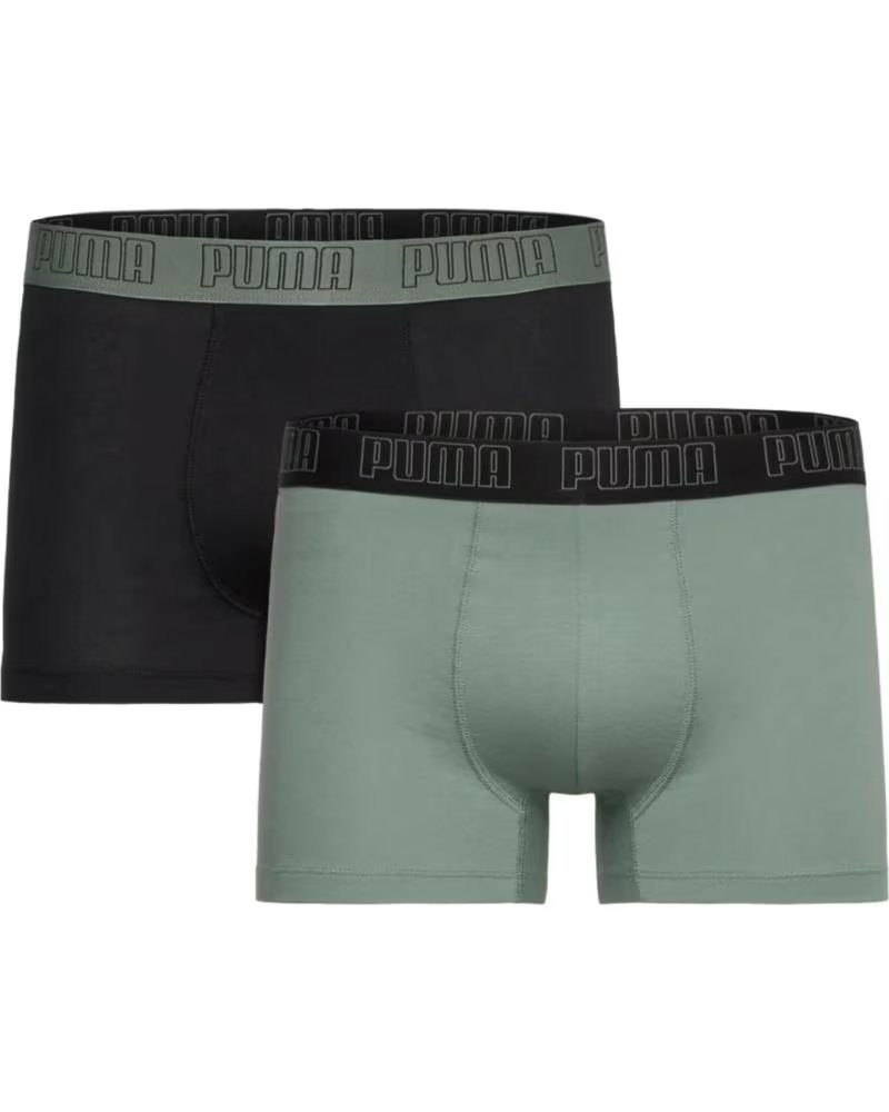 PUMA CALZONCILLO BOXER 701226388-021 EN VERDE PARA HOMBRE DARK SAGE - BLACK