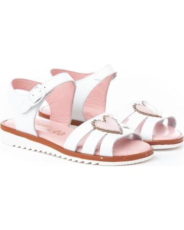 Sandalen für Mädchen ANGELITOS SANDALIA PIEL 573 BLANCO