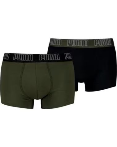 PUMA BIPACK BOXERS KAKI-NEGRO EVERYDAY TRUNK VERDE