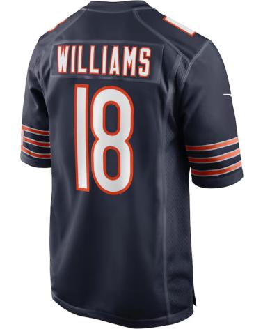 NIKE CAMISETA NFL MARINO BEARS CALEB WILLIAMS 18 NFL JERSEY AZUL