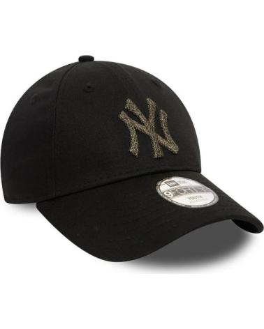 NEW ERA GORRA NEGRA YANKEES METALLIC YOUTH 9FORTY NEYYAN NEGRO