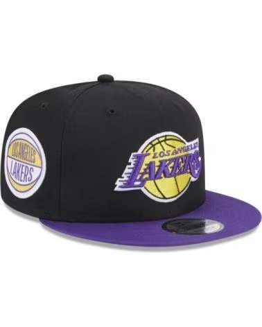 NEW ERA 9FIFTY LOS ANGELES LAKERS CAP BLACK WITH SIDE PATCH - REF 1177936 NEGRO