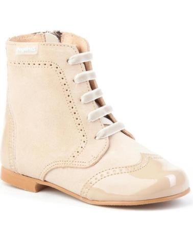 Botines de Niña ANGELITOS PASCUALONA PIEL 599 CAMEL