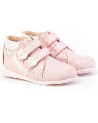 Botines de Niña ANGELITOS BOTITA NEO GATEO PIEL 606 ROSA