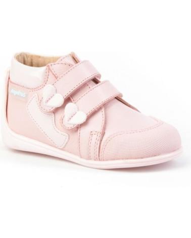 Botines de Niña ANGELITOS BOTITA NEO GATEO PIEL 606 ROSA