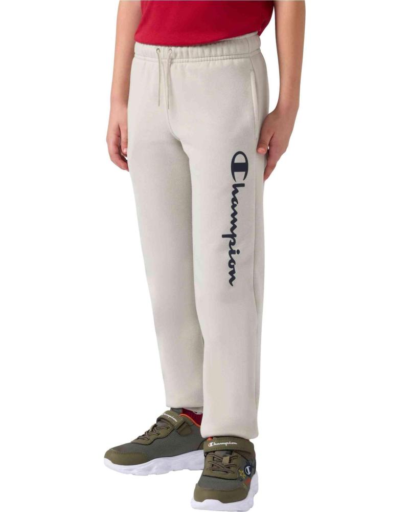 CHAMPION PANTALON JUNIOR BIG SCRIPT LOGO JOGGER BEIGE