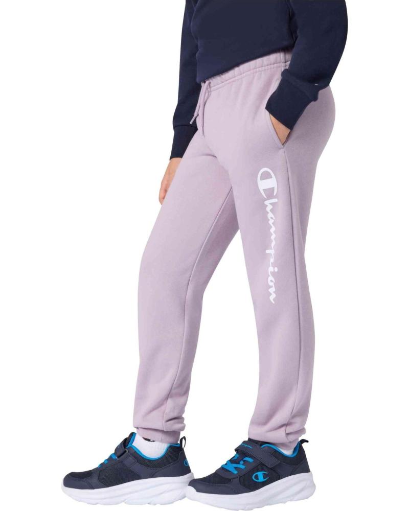 CHAMPION PANTALON JUNIOR BIG SCRIPT LOGO JOGGER MORADO