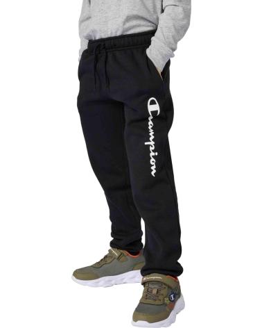 CHAMPION PANTALON JUNIOR BIG SCRIPT LOGO JOGGER NEGRO