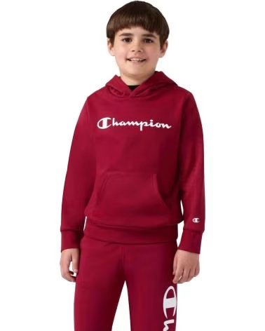 CHAMPION SUDADERA CON CAPUCHA 307352RS525 EN MORADO PARA NINOS UNISEX GRANATE