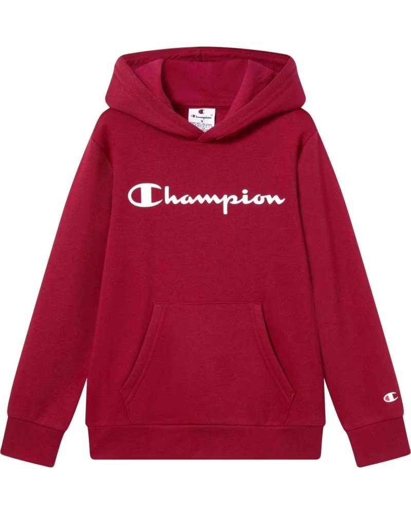 CHAMPION SUDADERA CON CAPUCHA 307352RS525 EN MORADO PARA NINOS UNISEX GRANATE