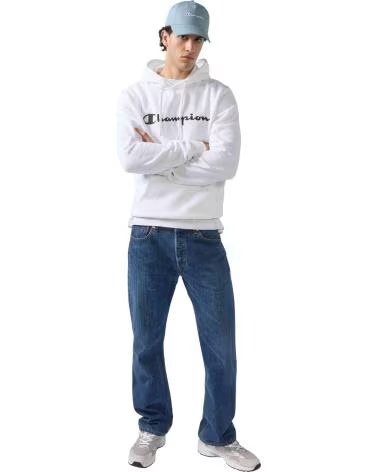 CHAMPION SUDADERA CON CAPUCHA 221809WW001 EN PARA UNISEX BLANCO
