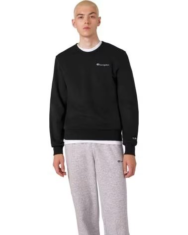 SUDADERA CHAMPION 221792-KK001 SMALL EMBROIDERED LOGO CREWNECK UNISEX NEGRO