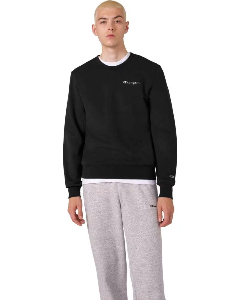 SUDADERA CHAMPION 221792-KK001 SMALL EMBROIDERED LOGO CREWNECK UNISEX NEGRO