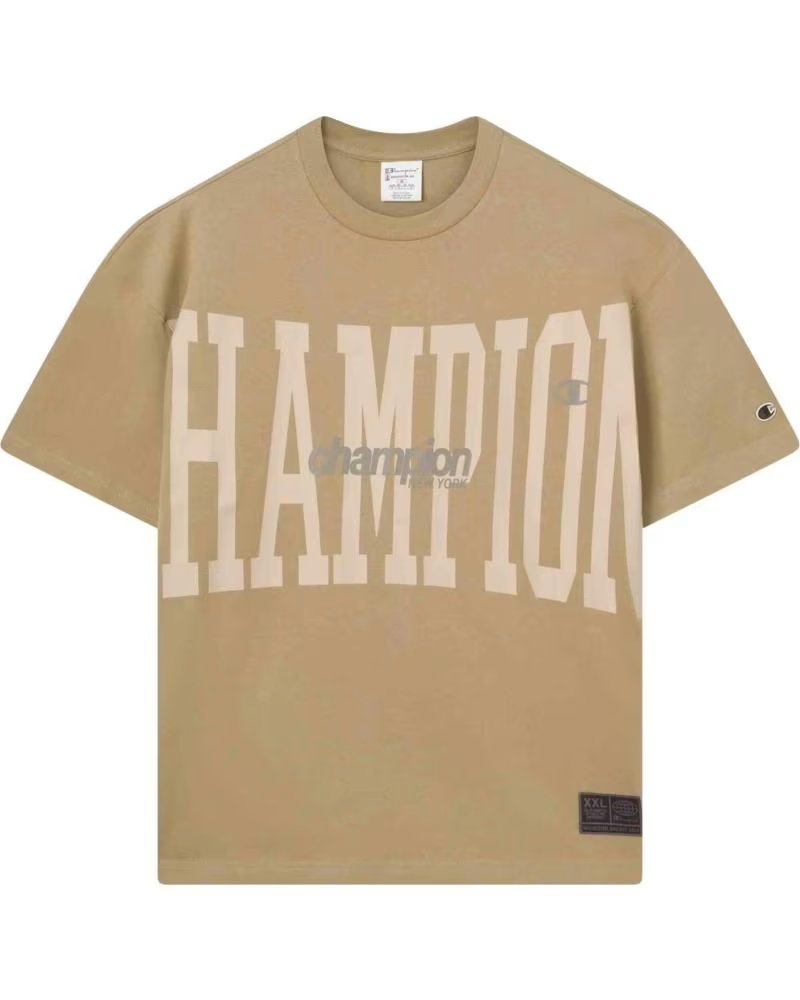 CHAMPION CAMISETA DE MANGA CORTA 221309MS100 EN PARA UNISEX BEIGE
