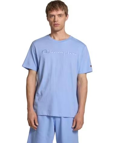 CHAMPION CAMISETA DE MANGA CORTA 220273BS186 EN AZUL PARA HOMBRE MORADO