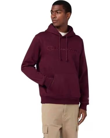 CHAMPION SUDADERA CON CAPUCHA 220271RS522 EN ROJO PARA UNISEX GRANATE