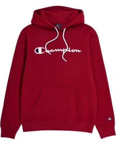 CHAMPION SUDADERA GRANATE EMBROIDERED SCRIPT LOGO HOODIE ROJO