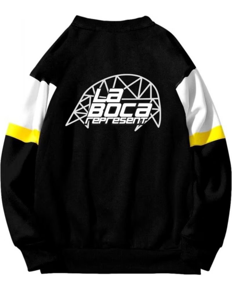 CLAN SUDADERA NEGRA LA BOCA CREWNECK SWEATSHIRT NEGRO