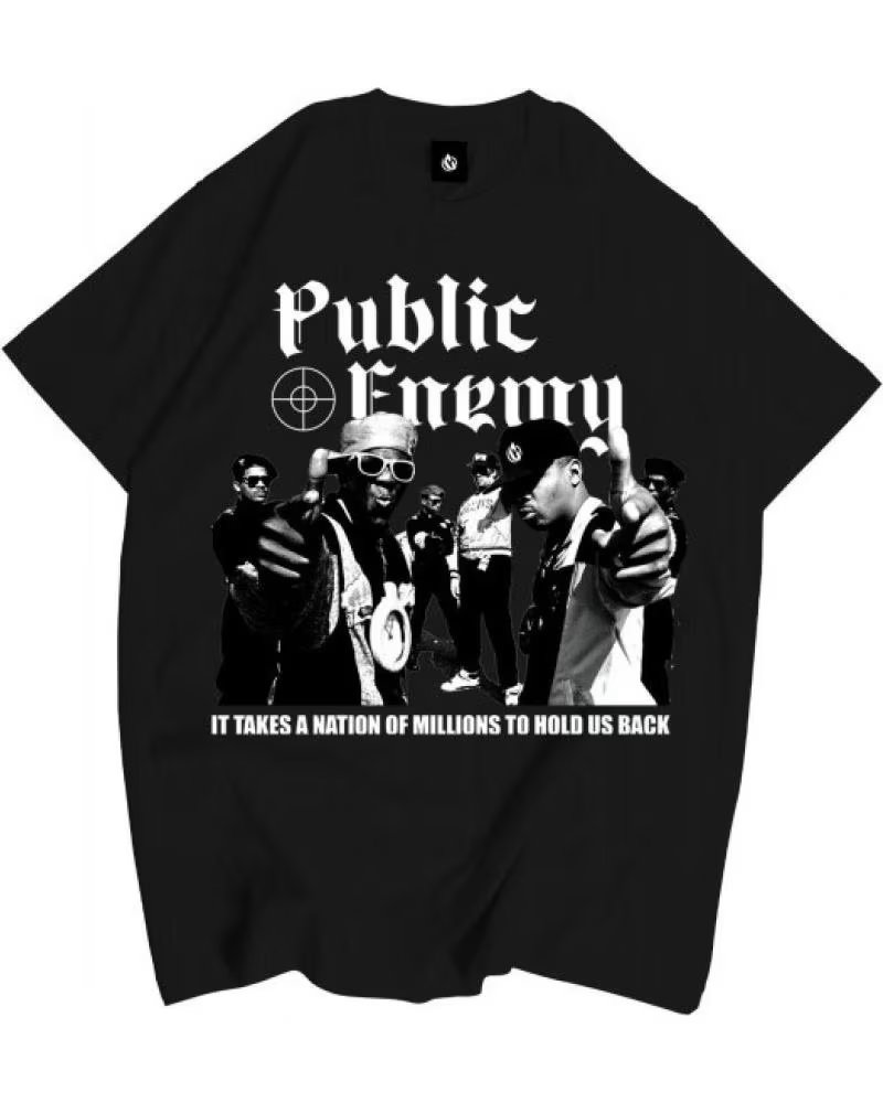 CLAN CAMISETA NEGRA PUBLIC ENEMY TEE NEGRO
