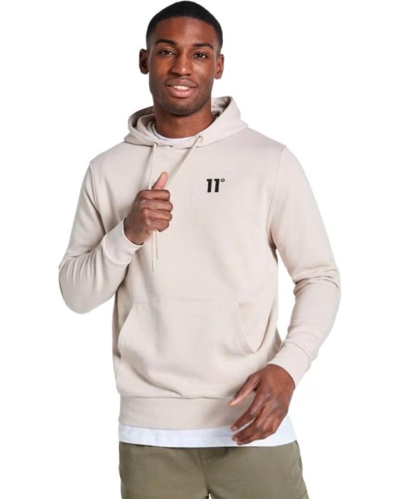 11 DEGREES SUDADERA CON CAPUCHA 11D3187463 EN PARA HOMBRE BEIGE