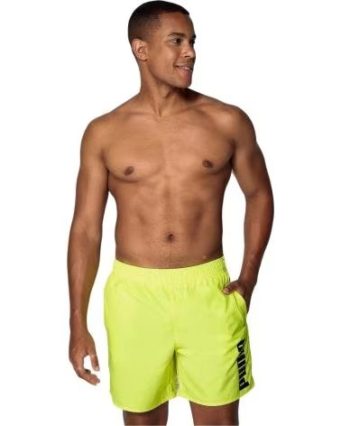 PUMA BANADOR SWIM MEN SHORT LENGTH EN PARA HOMBRE AMARILLO