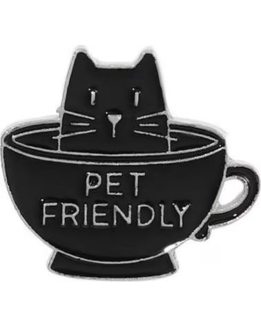 PIN GATO PET FRIENDLY CUP CAT VARIOS COLORES