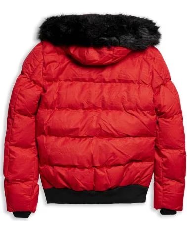 OVER STREET CAZADORA ROJA HOODED PADDED JACKET ROJO