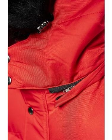 OVER STREET CAZADORA ROJA HOODED PADDED JACKET ROJO