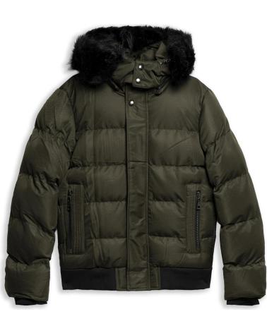 OVER STREET CAZADORA HOODED PADDED JACKET VERDE