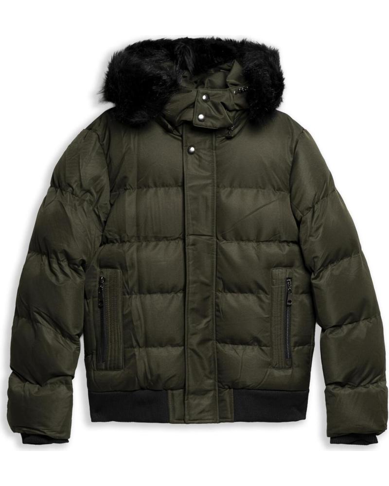 OVER STREET CAZADORA HOODED PADDED JACKET VERDE