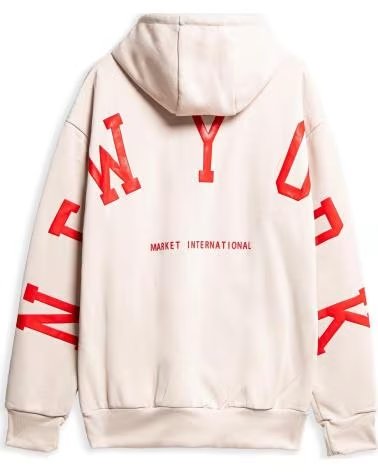 AREA ZERO SUDADERA CON CAPUCHA SU11115 EN PARA UNISEX BEIGE