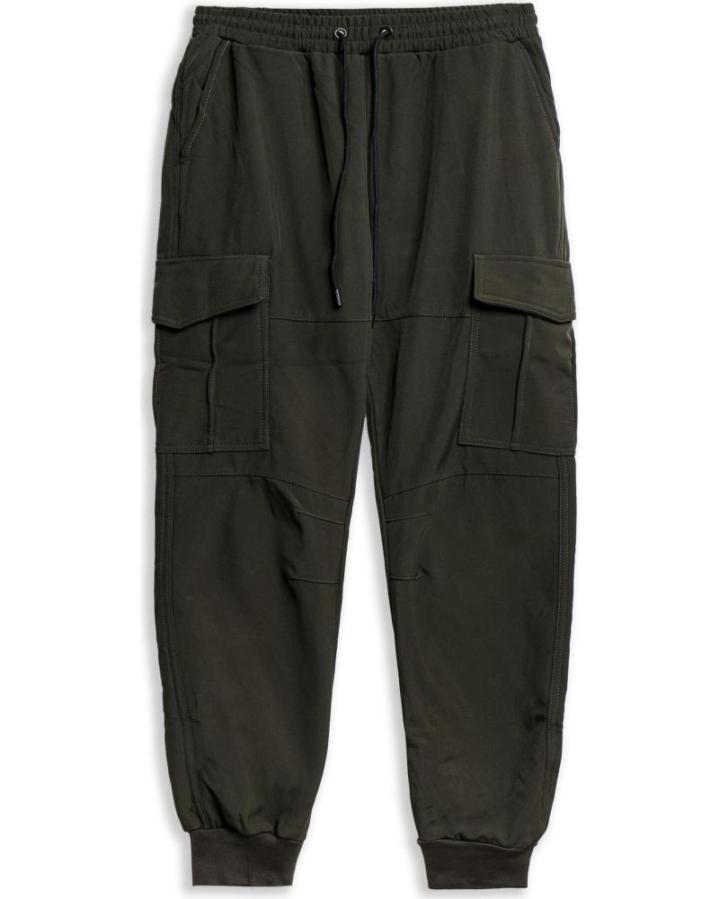 OVER STREET PANTALON SIDE POCKET CARGO JOGGER VERDE