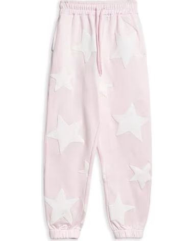 OVER STREET PANTALON -BLANCO FALLING STARS JOGGER ROSA