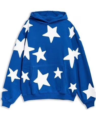 OVER STREET SUDADERA ROYAL-BLANCA FALLING STARS HOODIE VARIOS COLORES