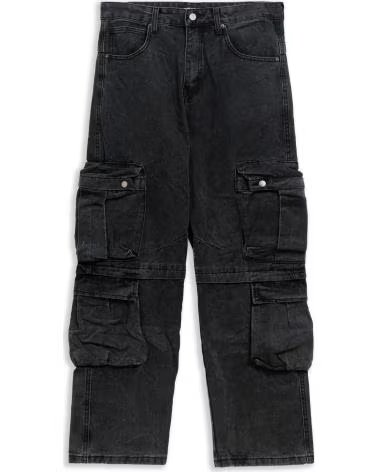 OVER STREET PANTALON NEGRO GASTADO SIDE POCKETS PANTS VARIOS COLORES